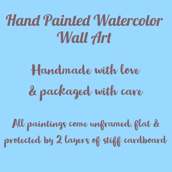 Original Watercolor Painting Elephant Wall Art Watercolors - Picture 13 of 13